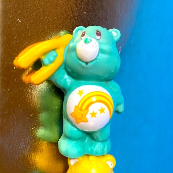 CARE BEARS VTG 80’s COLLECTION OF 3 FUNSHINE BEAR WISH BEAR & LOVE-A-LOT BEAR - Picture 3 of 14
